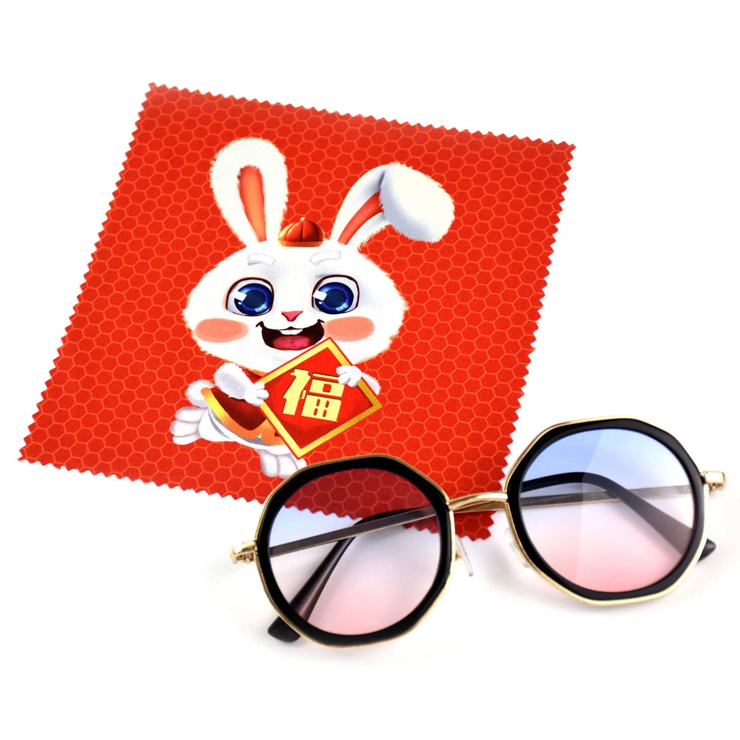 Cute rabbit Glasses cleaning cloth  Safe for All  Eyeglass and Camera lenses screen