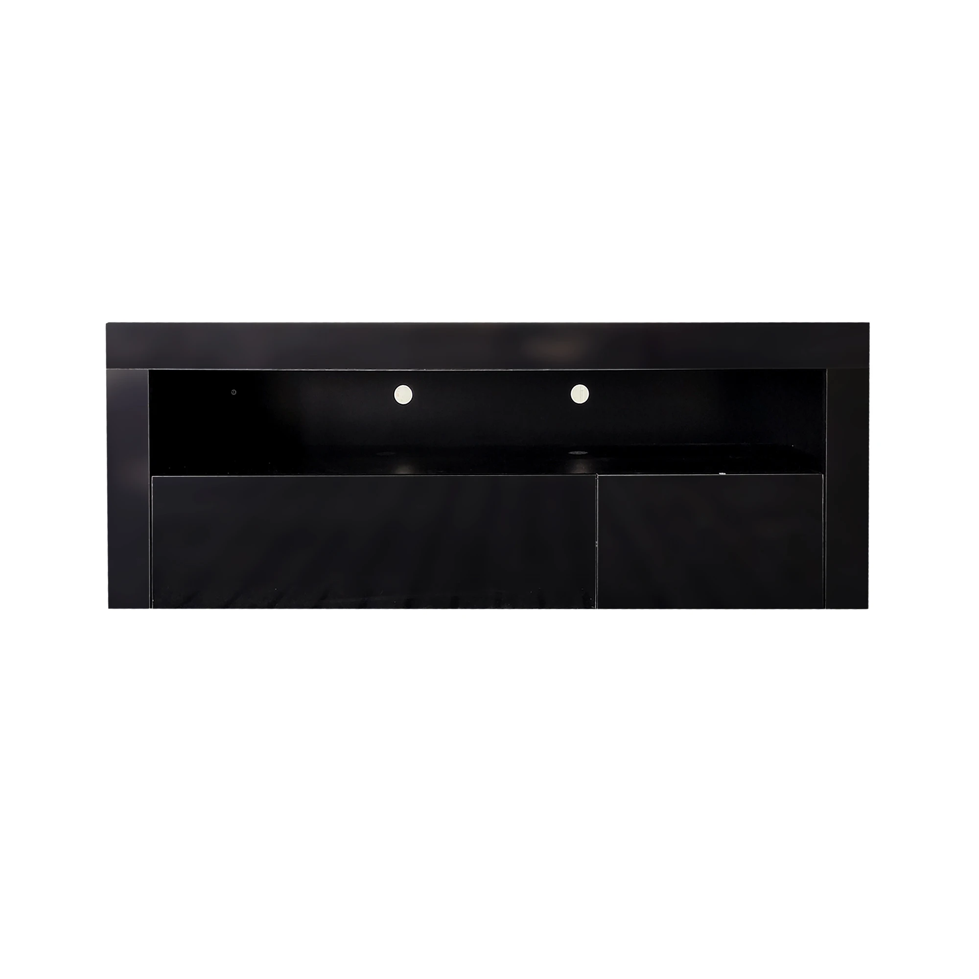 new design 75 inch mdf wood modern floating tv cabinet with electric fireplace wall mounted tv unit bench console