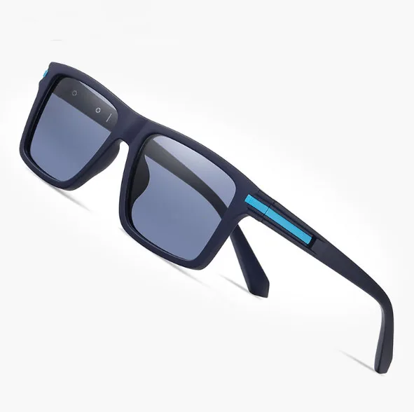 New Casual Blue TR90 Frame Polarizing Sunglasses for Men UV400 Lenses Classic Style for Driving-Wholesale
