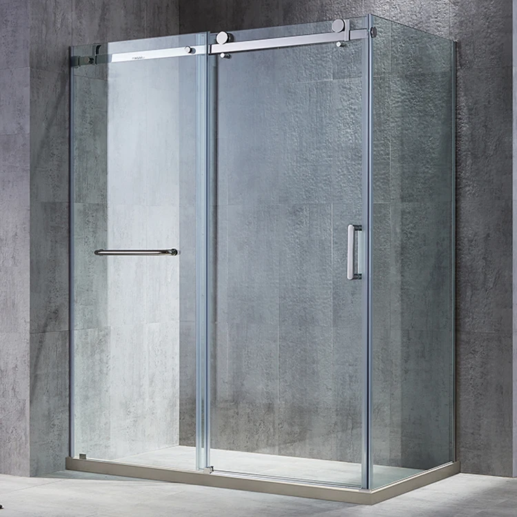 Seawin Frameless Bathroom Enclosure Screen Sliding Tamoered 10 mm Glass Room Shower Door