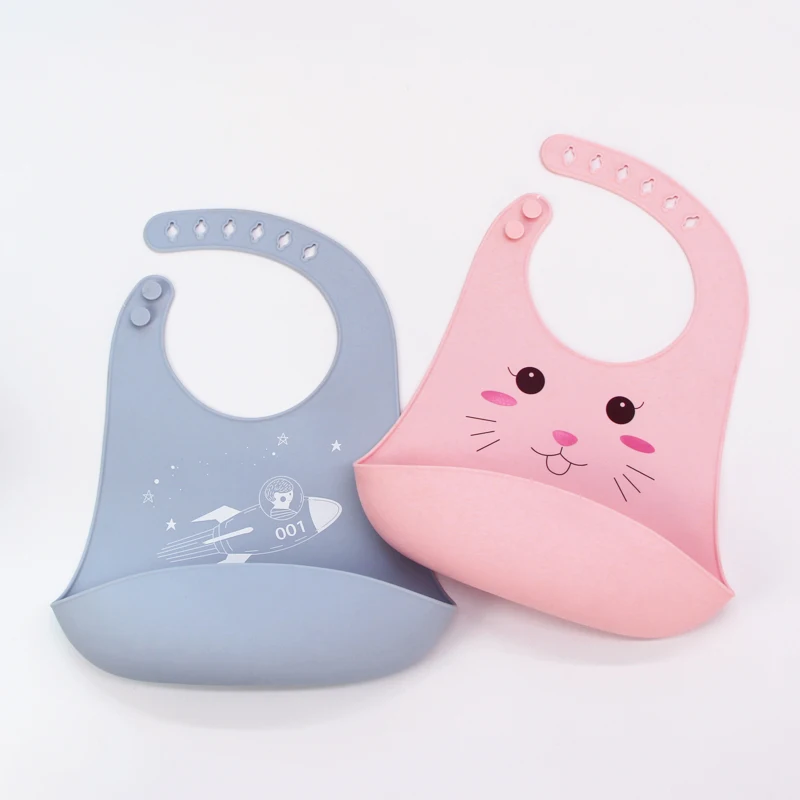 
High quality customizable waterproof silicone baby bib 