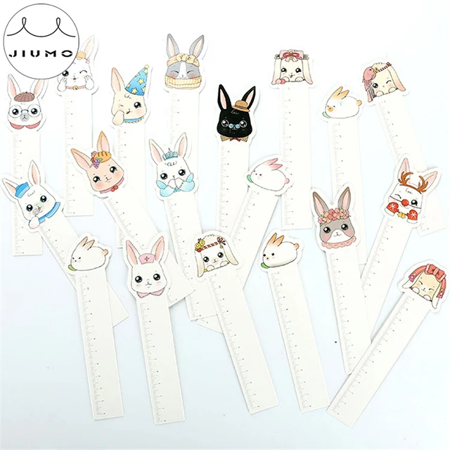 30 шт./кор. Kawaii Кролик линейка нерегулярные закладки для Новинка чтения книг создатель страница записи toolpaper