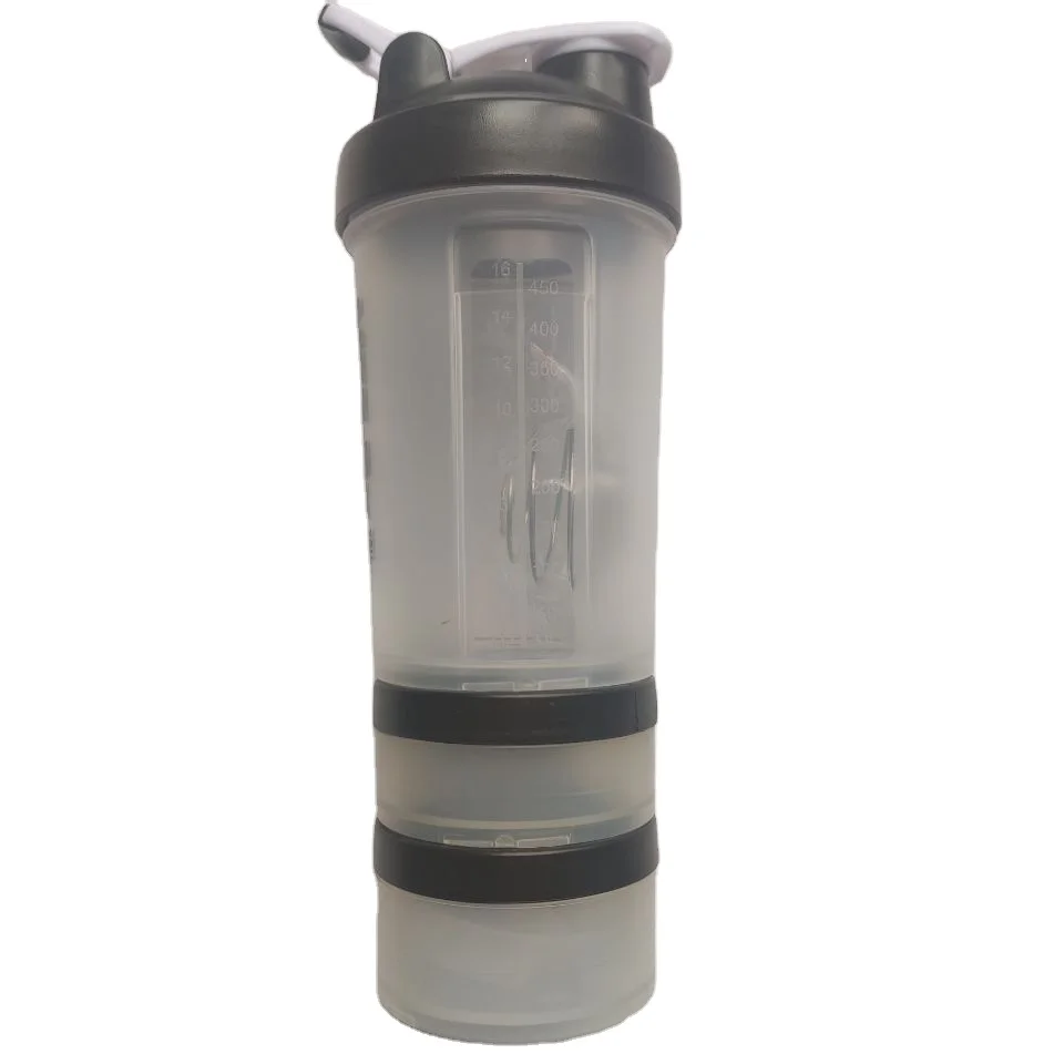 China Famous Plastic Water Bottle With Mixer shaking Ball Protein plastic shaking shook cup Shaker Bottles for fitness center