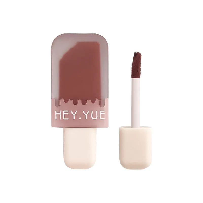 Popsicle Lip Color Moisturizing Matte Lip Glaze Non-Sticky Liquid Lipstick Makeup 6 Color Manufacturers Wholesale