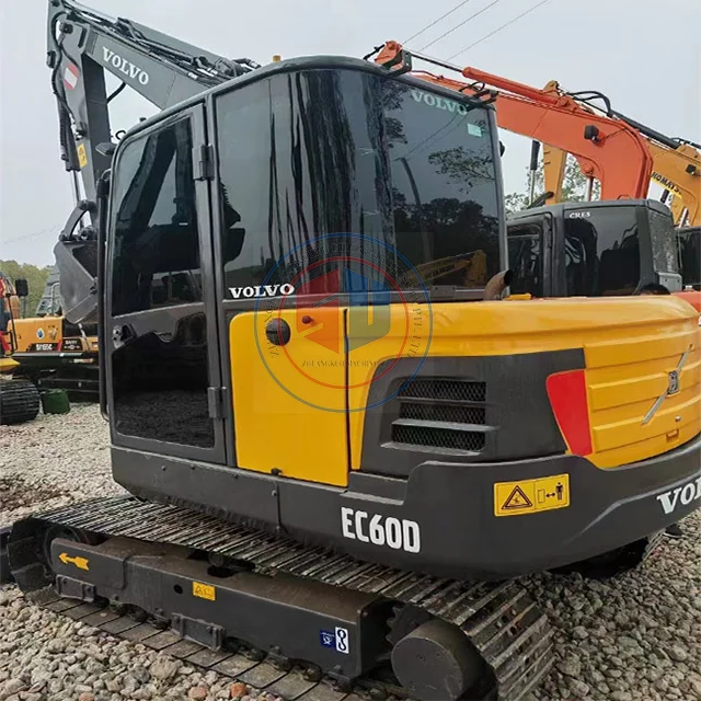 Экскаватор Volvo гидравлический гусеничный экскаватор Ec60d оригинальная Корея подержанный для тяжелых работ