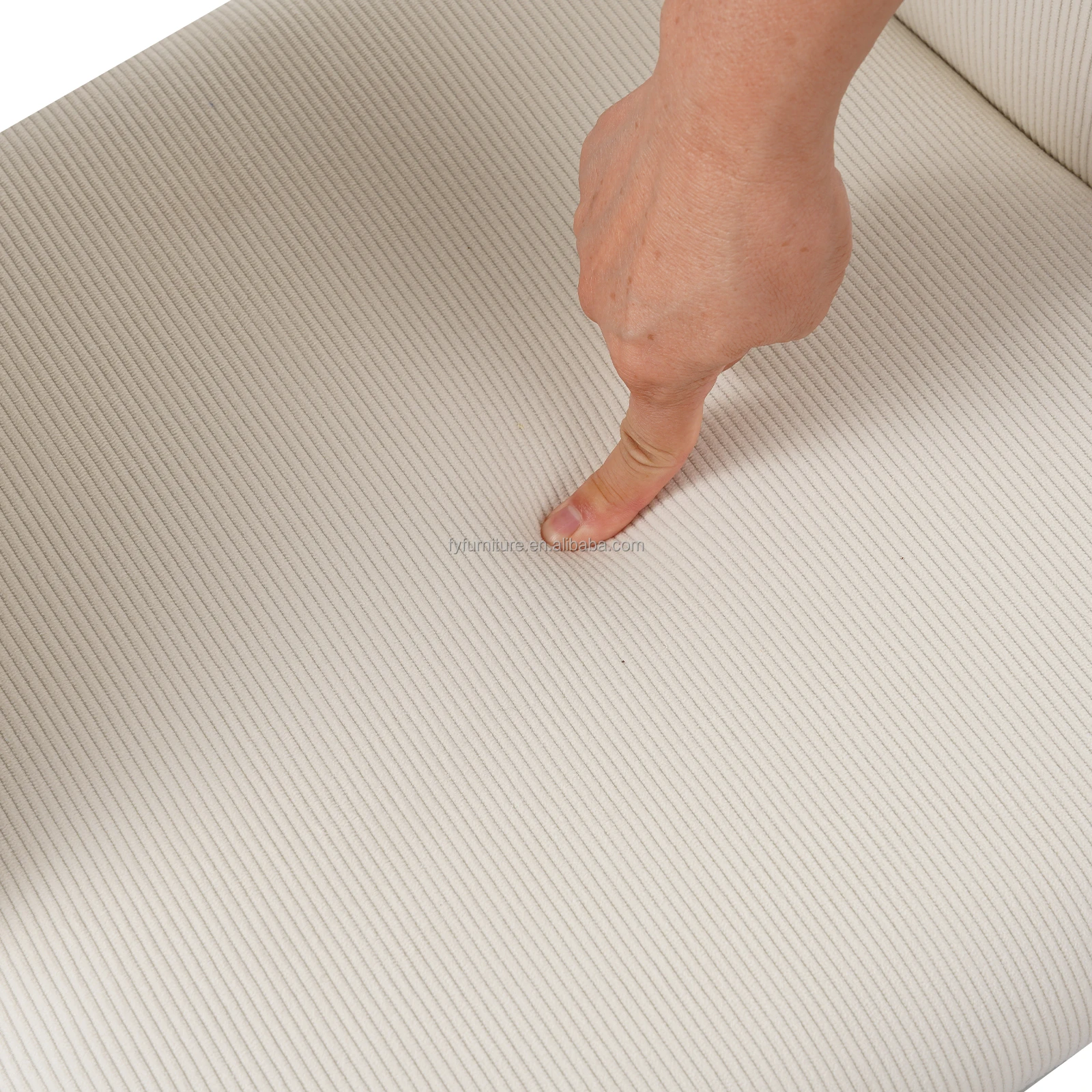 Free Sample Customized Furniture Kitchen Nordic Modern Metal Legs Upholstered Velvet Fabric Dining Chair