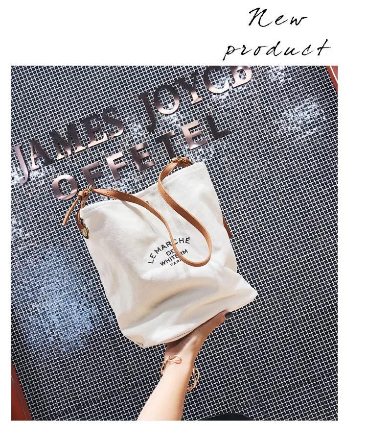 Personalized Tote Cotton Canvas Tote Bag Reusable Custom Tote Shopping Bags Cotton Canvas Bag