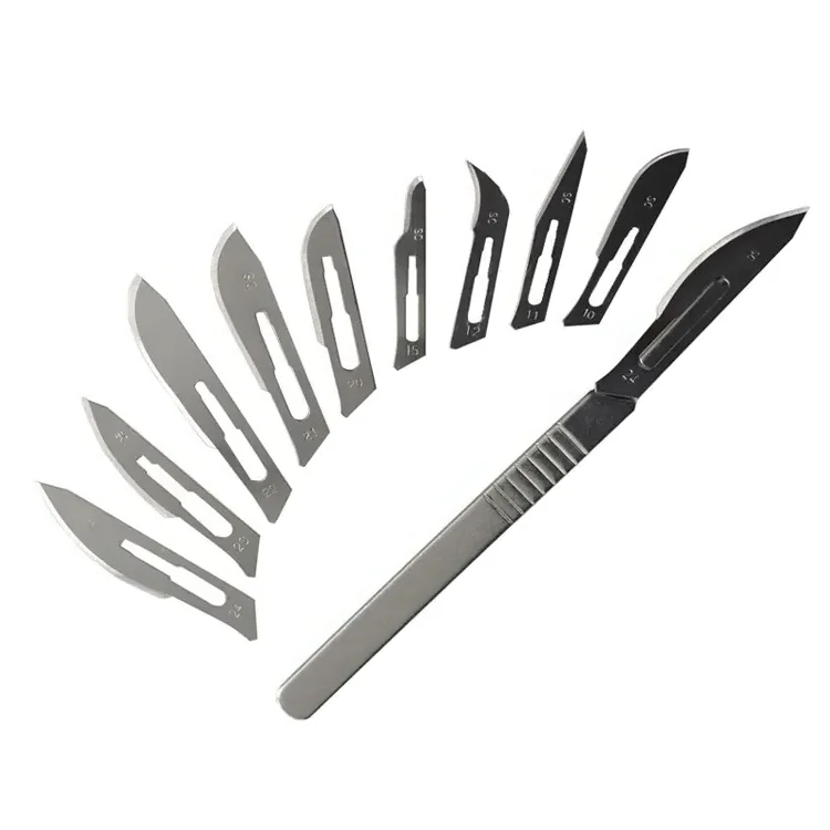 New stainless steel surgical blades with Handle Sterile Surgical Scalpels