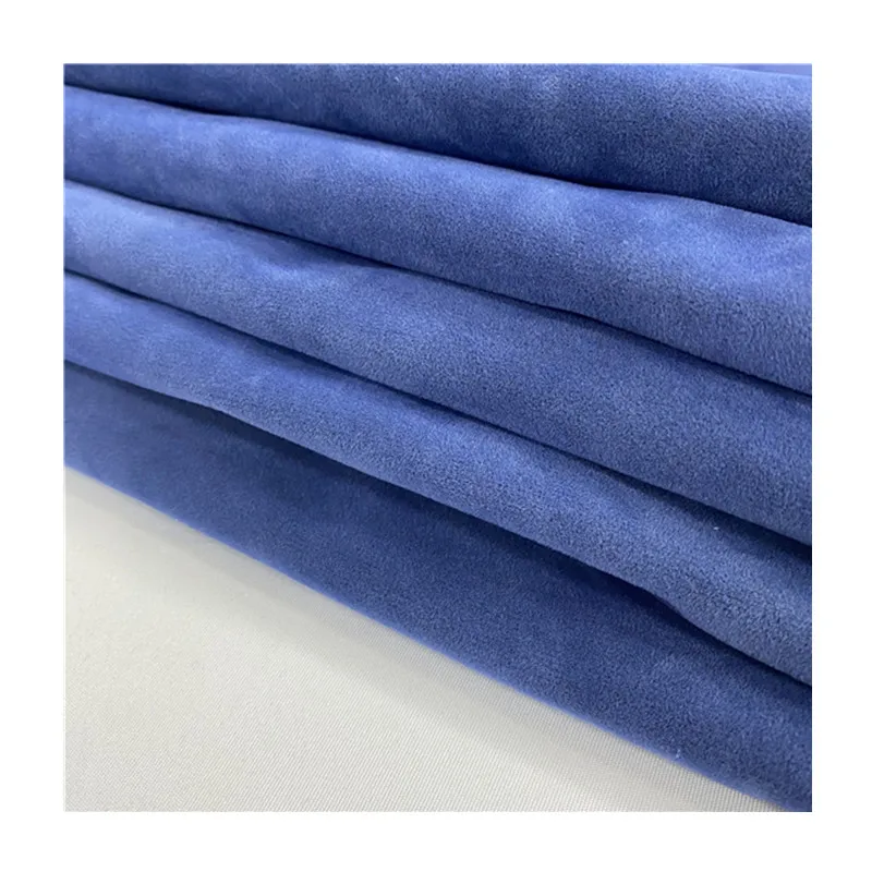 Factory Direct Sell Double Side Suede Fabric Flocking Fabric knitting flocking fabric 58inch 180gsm soft touch use for packing .