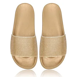 Женские сандалии со стразами, модные шлепанцы в европейском и американском стиле, 2022