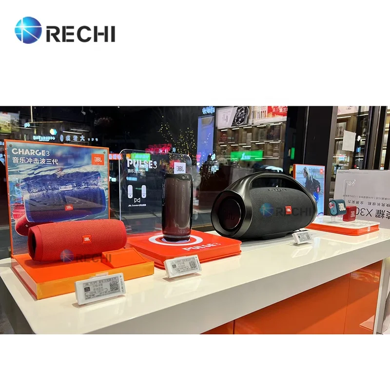 Счетчик RECHI потребительский электронный дисплей розничная торговля подставка для аудио наушников динамик с ЖК-дисплеем