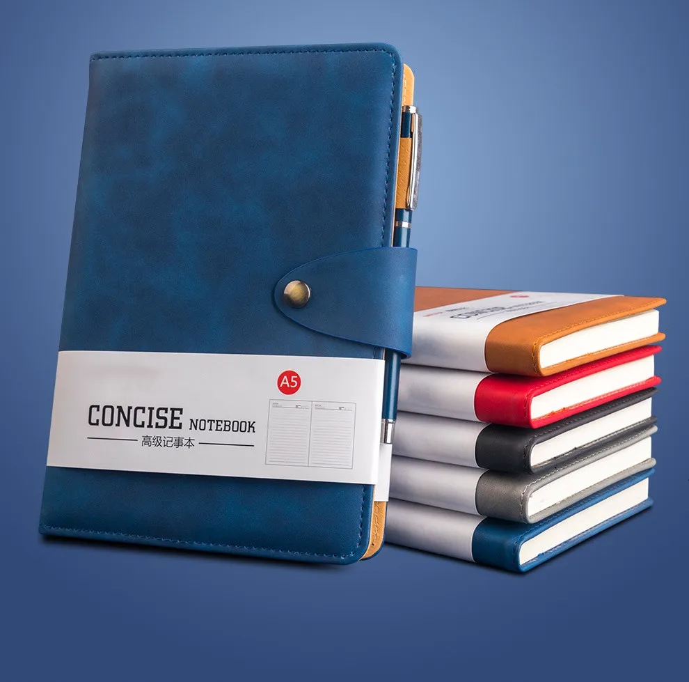 customization A5 B5 A4 simple sleeve core notebook skin-feeling sheepskin business notebook high-end gift notepad with buckle