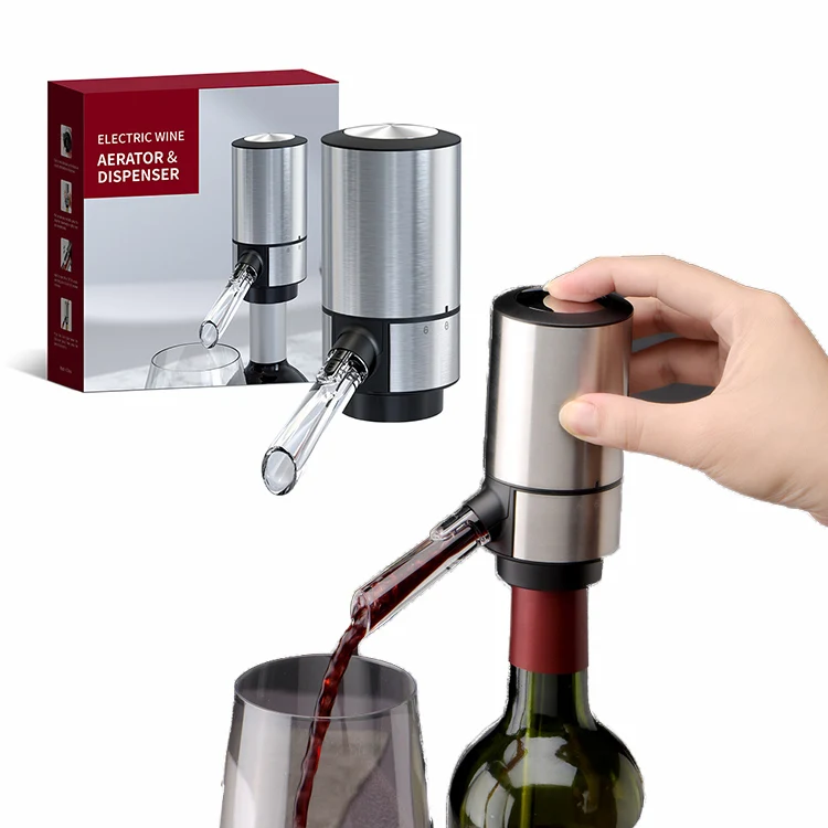 One Touch Smart Wine Decanter Gifts-Wine Aerator Pourer Electric Wine Dispenser for Wedding
