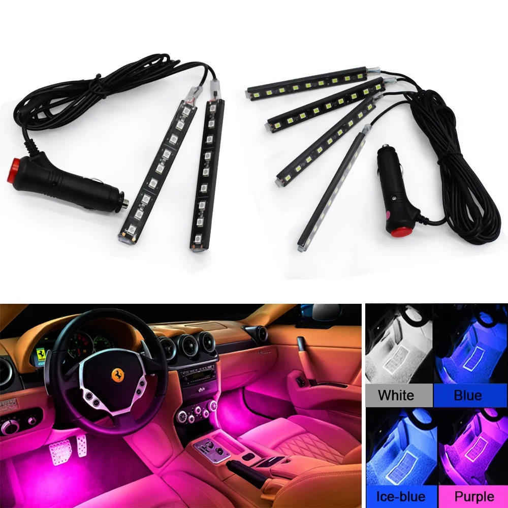 Хит продаж аксессуары для стайлинга автомобилей атмосферное украшение интерьера светодиодная лампа автомобиля светодиодное освещение