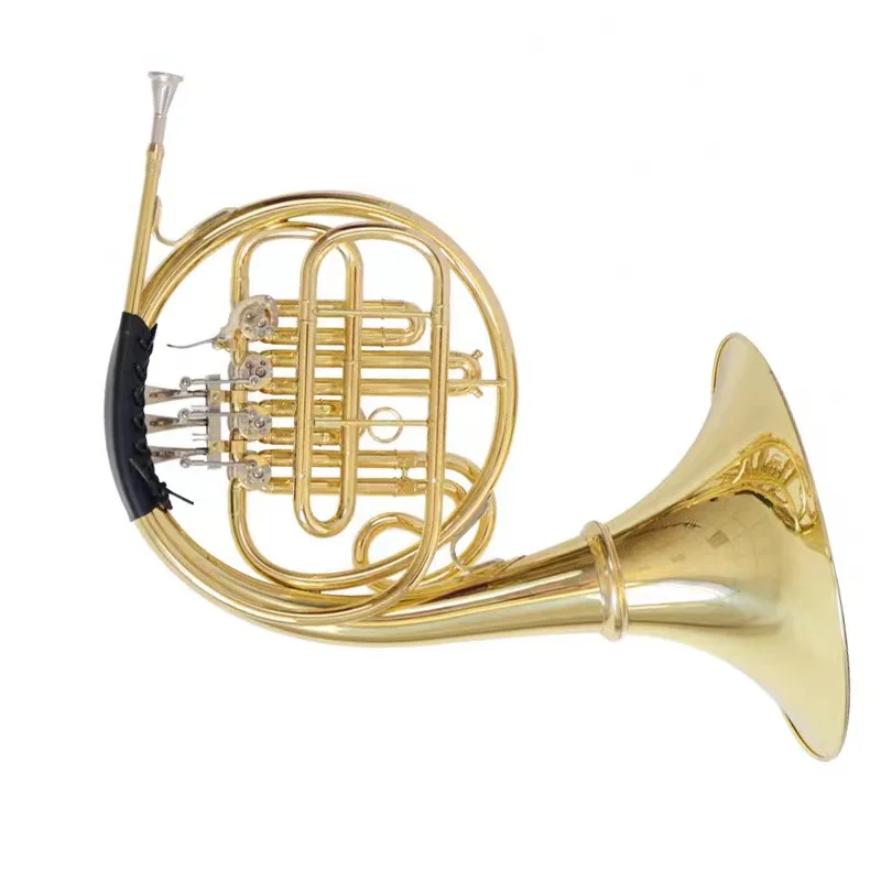 wholesale b flat 4 key brass wind Bb french horn instrument