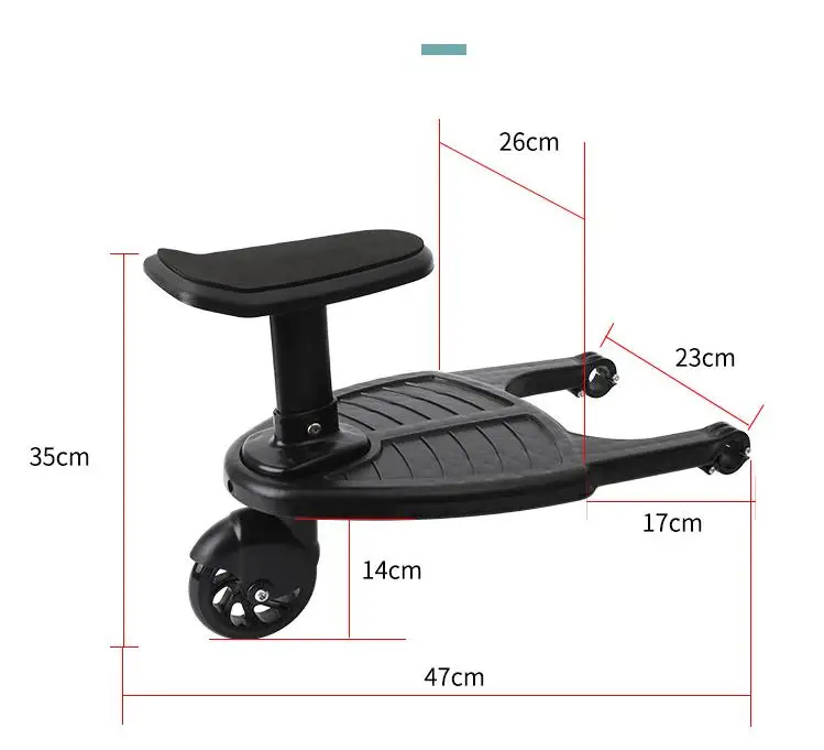 Hot sale factory price High Quality Children Standing Sitting Stroller Buggy Board