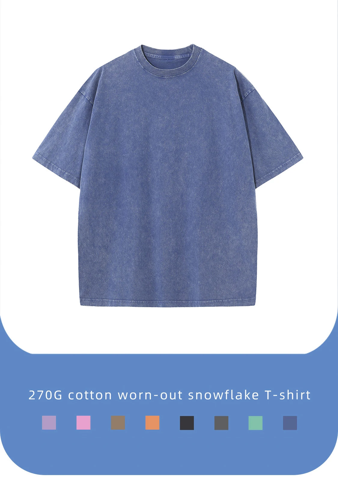 270g Custom Men Clothing Manufacturers Faded Graphic Vintage Washed T Shirts Black Printed Wash T-Shirt For Men Tshirt