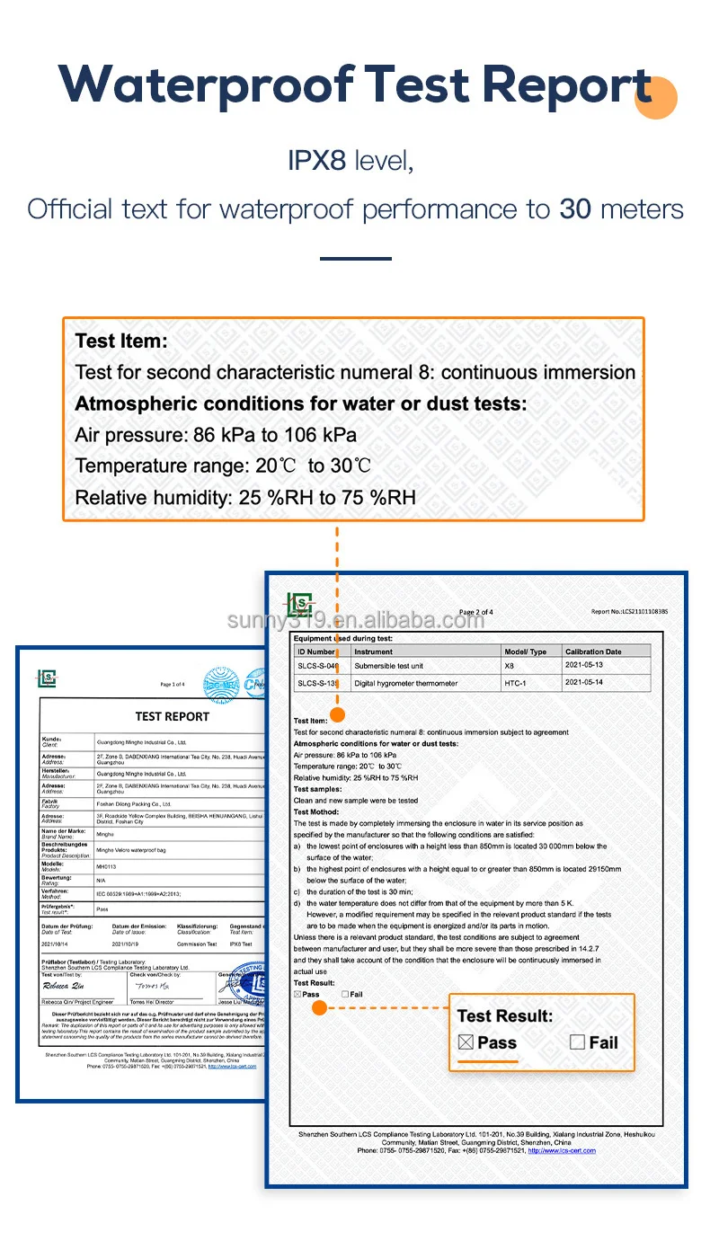 High durability adjustable belt clear waterproof mobile phone pouch cases under 5.8 inch for redmi note 10 pro max