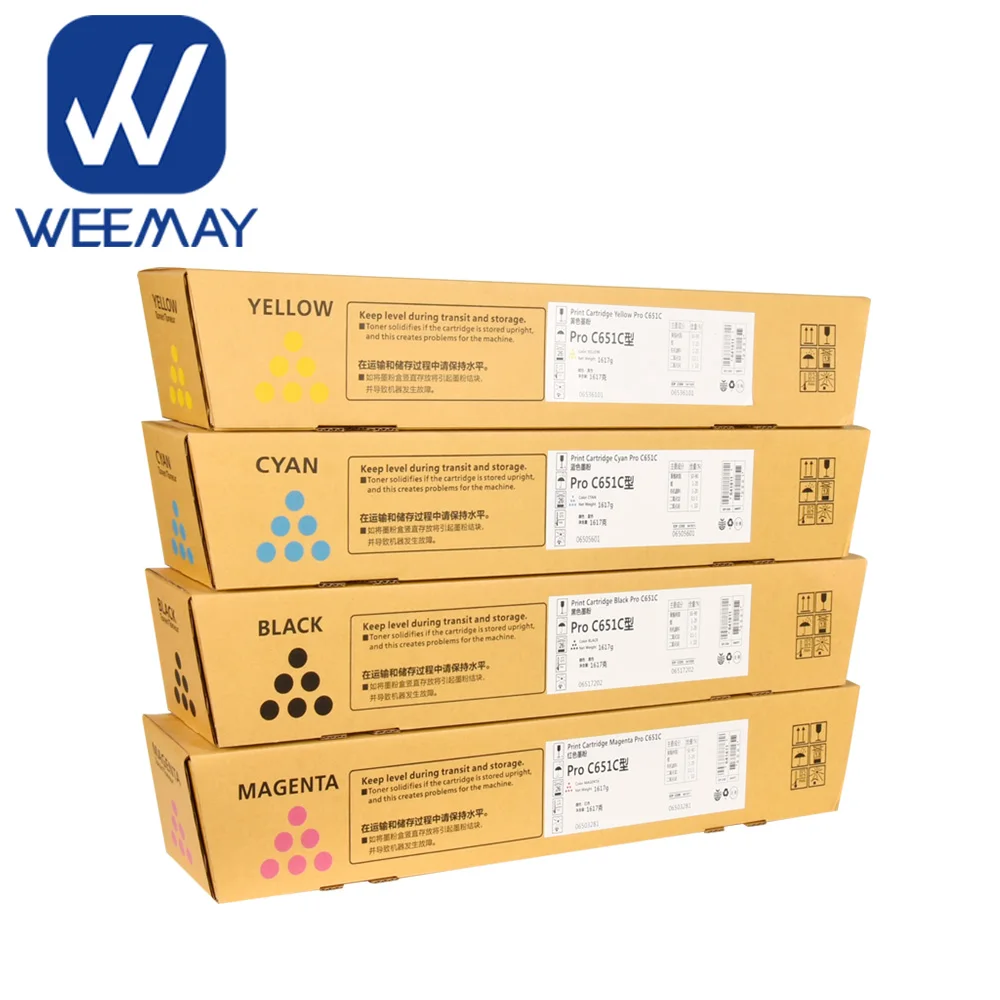 Weemay Remanufactured Printer Toner Cartridge for Ricoh Pro 751 651 C751 C651