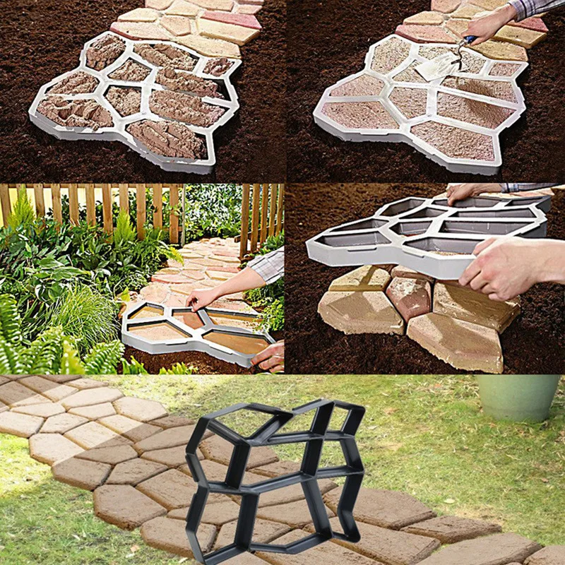 Paving Brick Decorative Plastic Mold,Garden Pathway Plastic Mold For Paving Stones,Patio Concrete Stepping Stone Road Paving