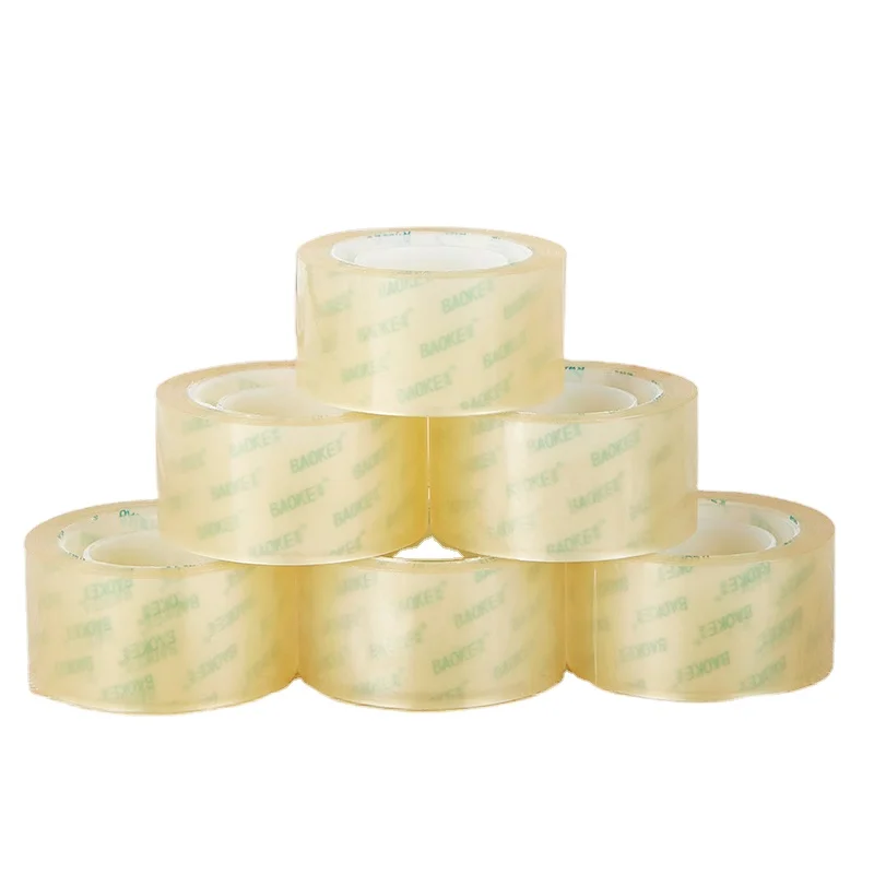 Baoke custom transparent clear bopp adhesive tape film gum stationery tape adhesive JM2420