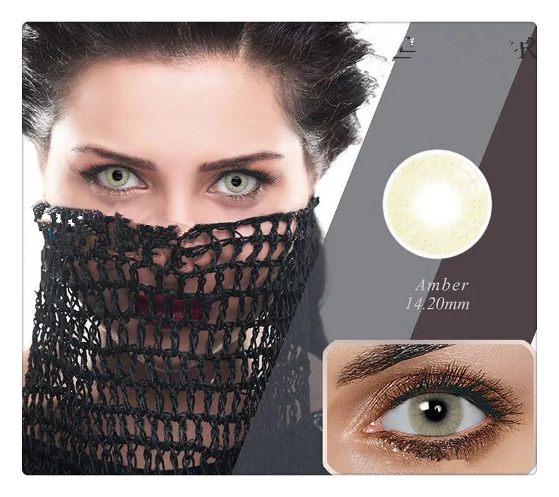 Realcon Manufacturer color contact lens wholesale fashion color contact lenses medical lentes de contacto yearly use