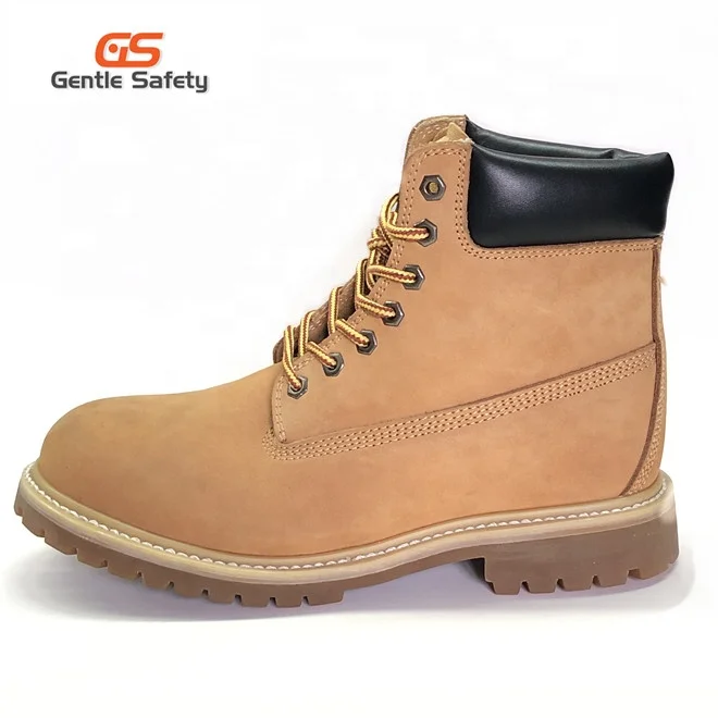 High Quality Working Nubuck Leather Goodyear Safety Boots