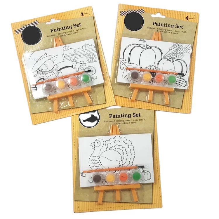 Low Price High Quality School Supplies For Kids Sets DIY Kids Canvas For Painting Set DIY Arts And Craft Projects And Decoration