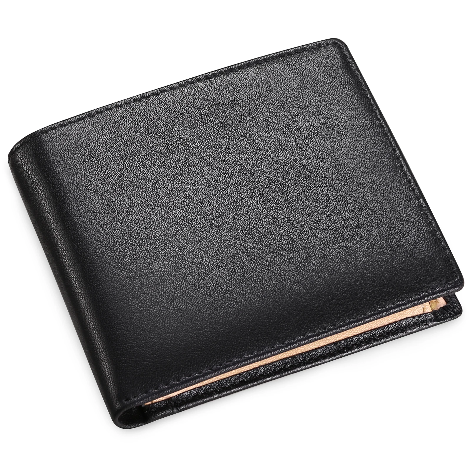 Custom Luxury Travel Mini Coin Credit Passport Genuine Leather  Leather Rfid Smart Men Card Holder Wallets (1600520045449)