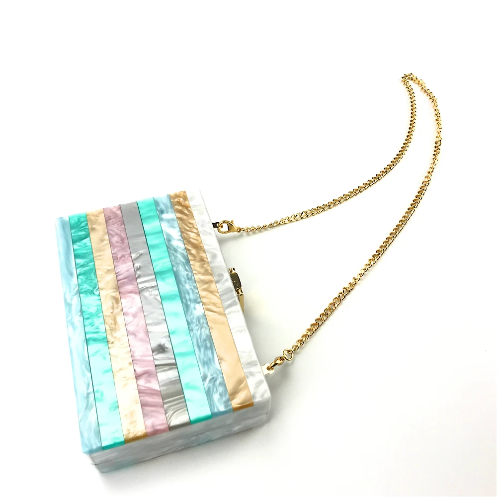 
Wholesale Women Formal Transparent Clutch Acrylic Purses Bag 