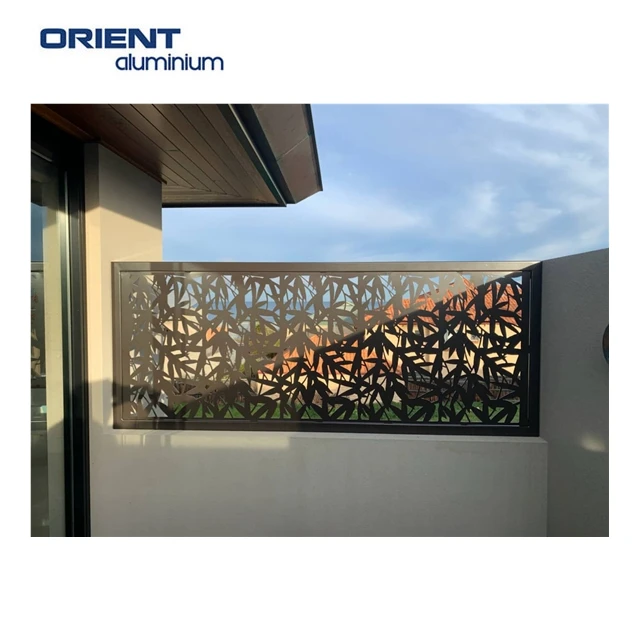 Лазерная резка панель для уединения ограждение из алюминиевого сплава с порошковым покрытием алюминиевое