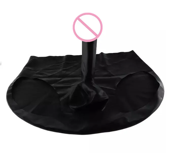 Strapon dildo Black Latex Male Underwear Strap On Hollow Penis Extender Strapon Dildo Reusable Condom for men