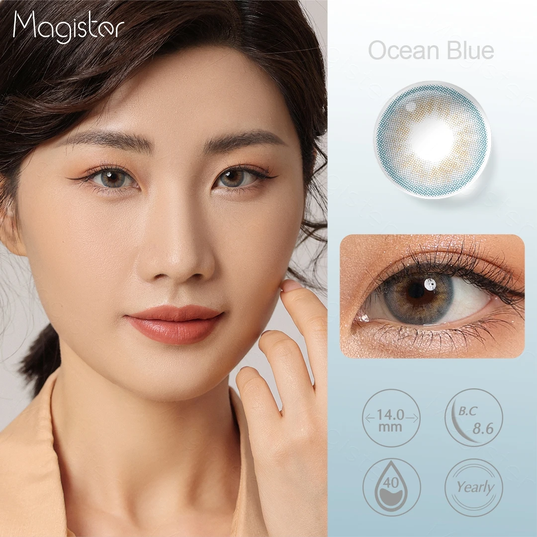 Magister 14.0mm 6 months color contact lenses New desire Natural colors Lime Green contact lens