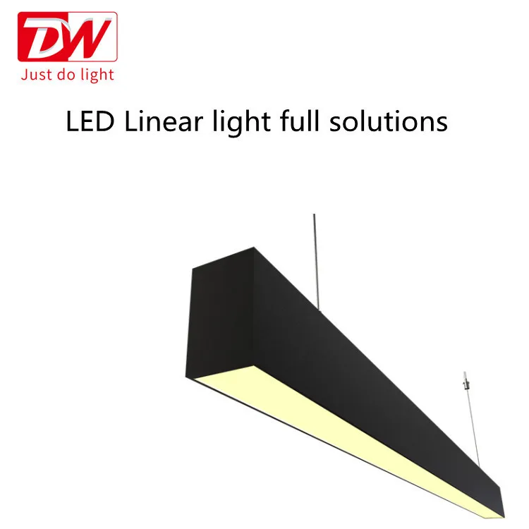 
28w Pedant up/down lighting linkable and CCT selected design LED Linear light with prismatic diffuser UGR19 