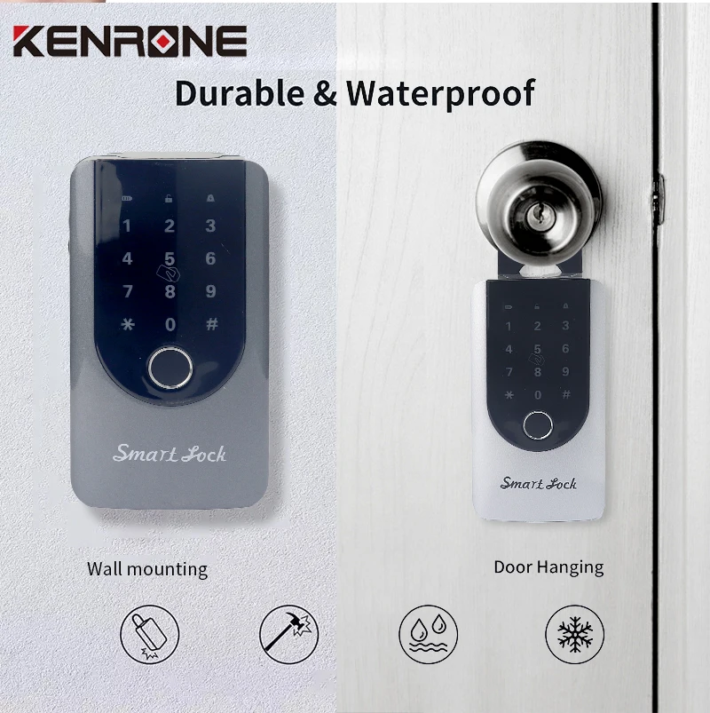 Anti-theft Tuya Digital Key Lock Box Car Window Key Lock Key Safe Storage Box