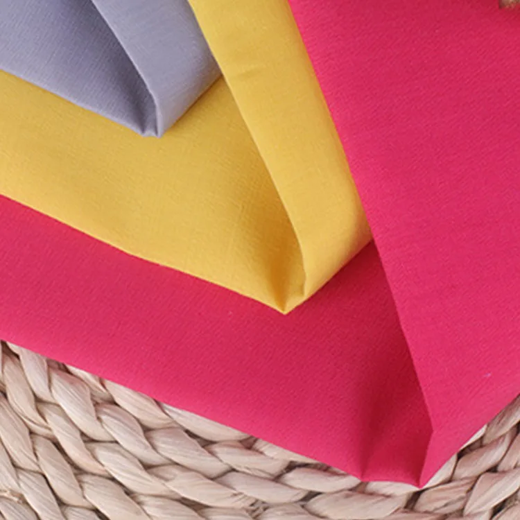 Hot sales  Polyester Cotton Pocketing Fabric  Woven Plain Dyed Tc Fabric Pocket Fabrics for lining or hat