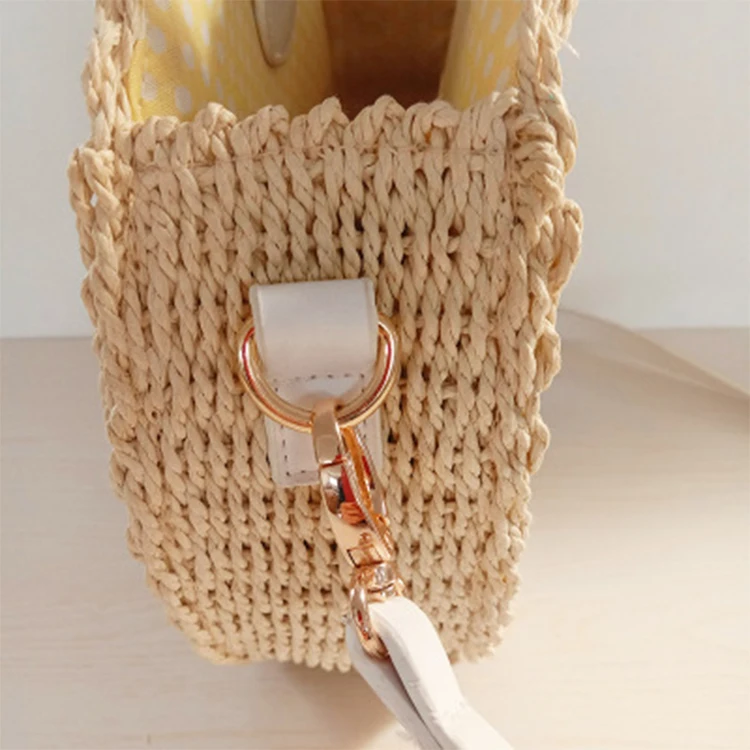 
Youngfuyou Amazon hot selling custom handbag clear beach bag rattan leather bags 