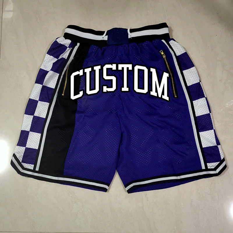 Custom Make  Red Color Block Allover Print Mesh Shorts Basketball Shorts  Sport shorts Summer Customized Color of Piping