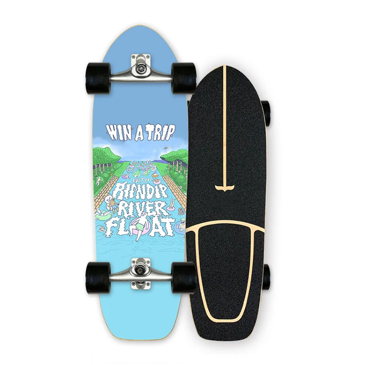 WholeSale Best Selling Surf Skate S7 7 Ply skateboards Maple Wooden Land Carver Surfskate skateboards