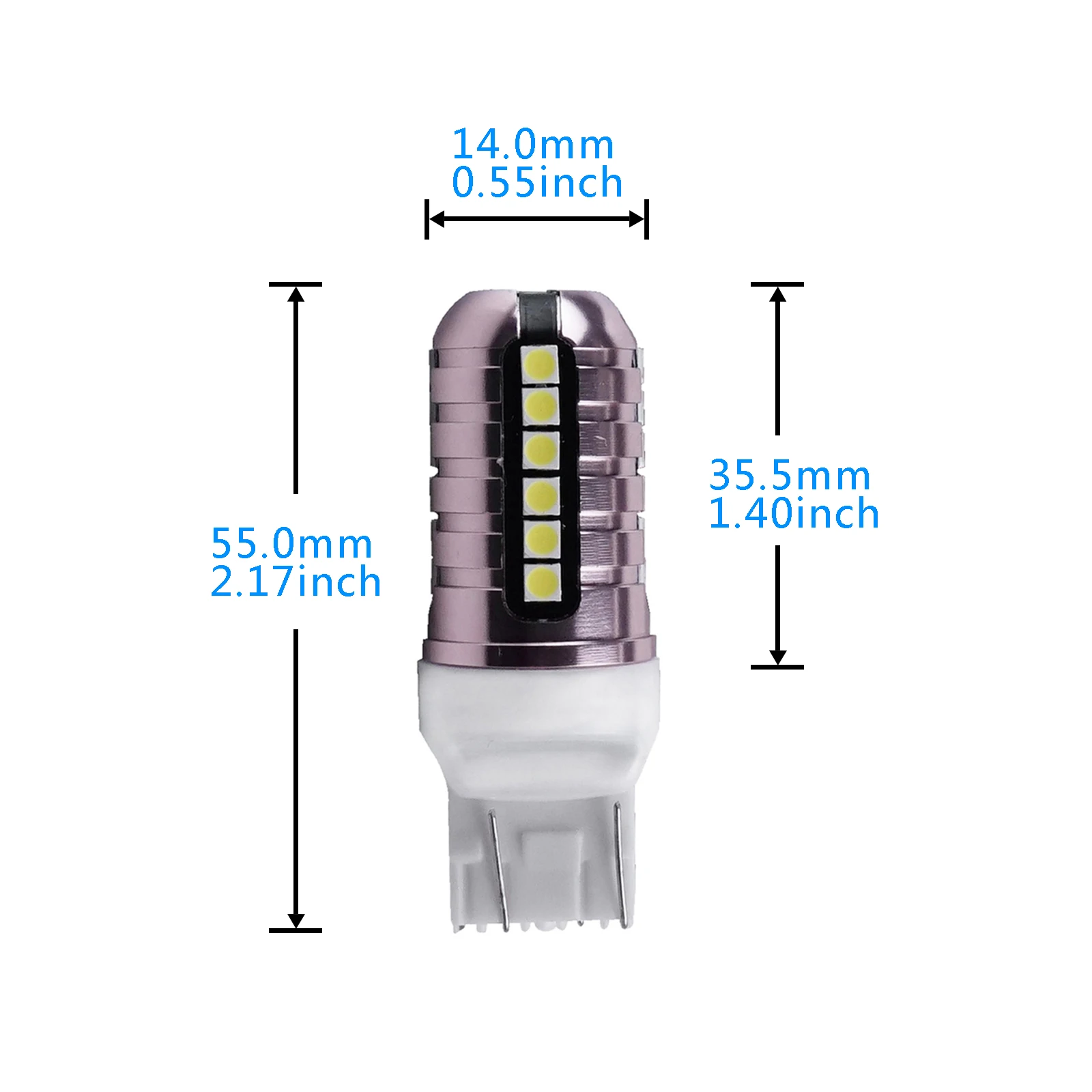  Высокая мощность 7443 27smd 3030 1156 1157 canbus светодиодная лампа