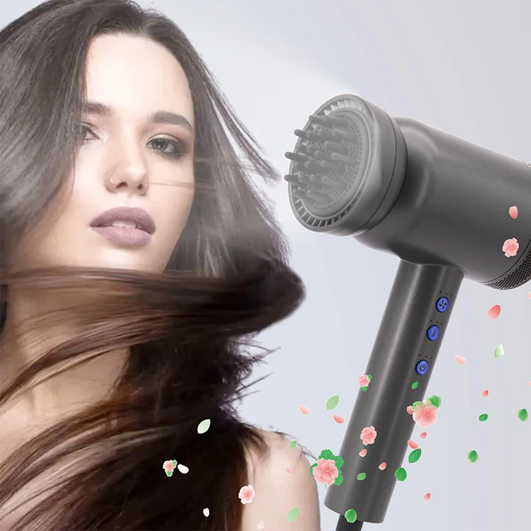 2023 new arrivals hyaluronic acid negative ion brushless hair dryer custom logo blow dryer electric salon hair dryer for sale