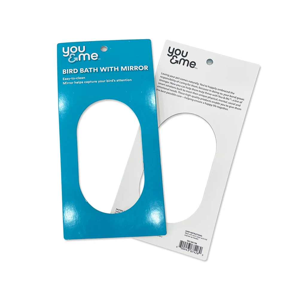 Customized Header Card Hangtag Custom Hang Tag Product Packaging Labels Tag Blister Paper Insert Card