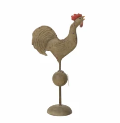 Custom Metal Iron Home Decor Chicken Statues Stand Handmade Farmhouse Style Art Sculpture for Garden Patio Lawn Home Decorations