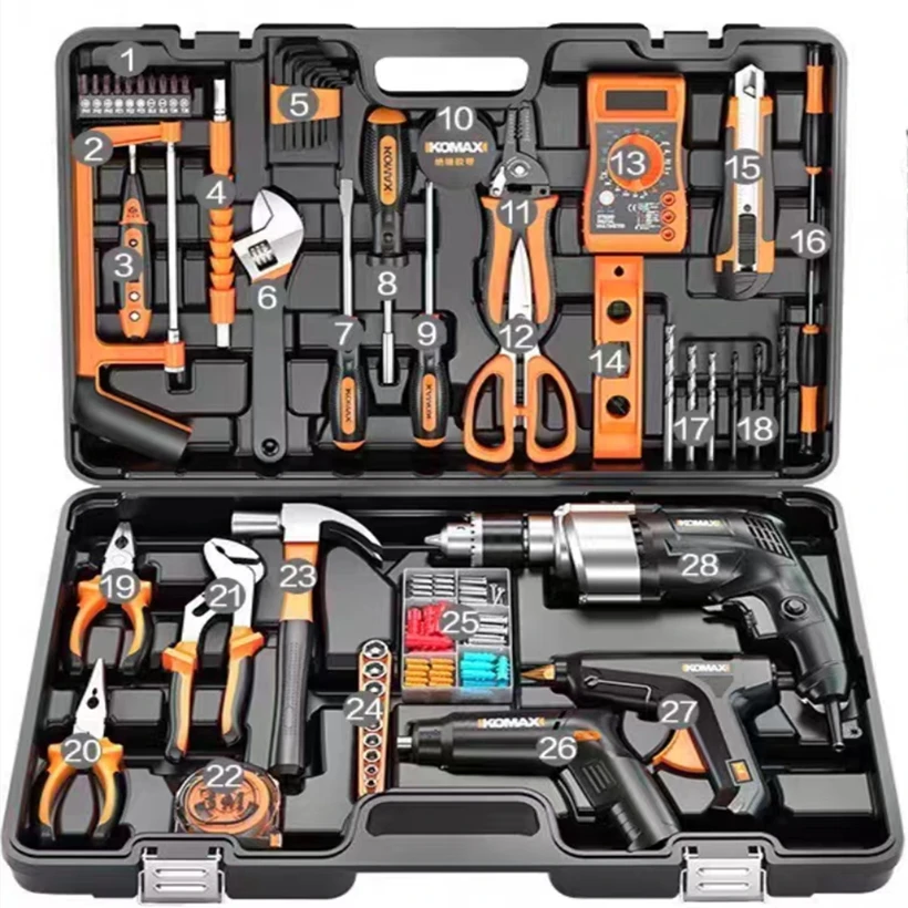 Custom household toolbox set hardware electrician special maintenance household car multi-functional combination set