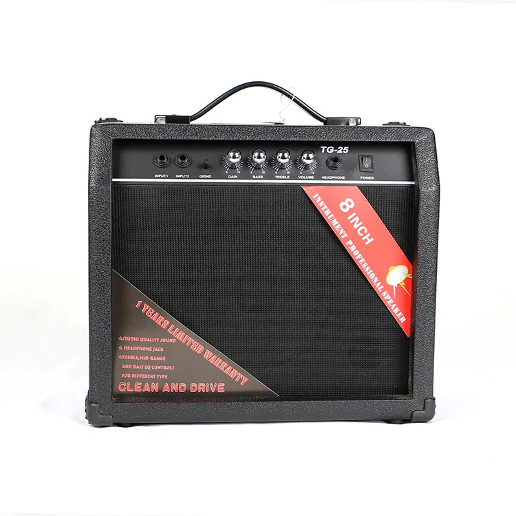 Hot sales High Quality 25W Professional Bass Guitar Amplifier Acoustic / Electric Guitar Speaker