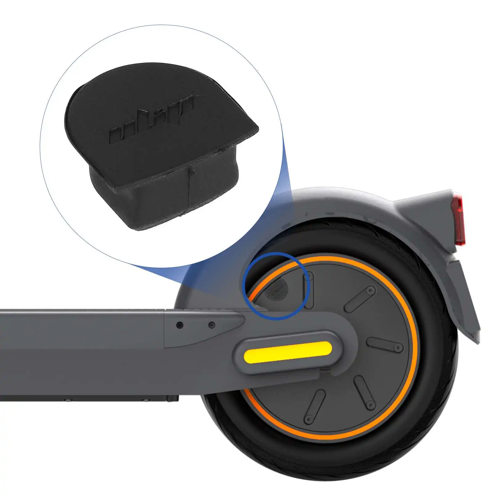 Ulip Fipple Rubber Seal for Rear Wheel No. 4 for Xiaomi 4 Pro Scooters Air Vent Plug for Motor Front Wheel Electric Scooter Part