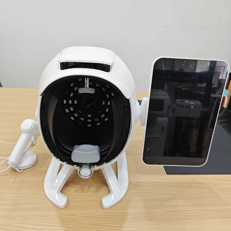 AI Intelligent 3d Skin Scanner Skin Analyzer Machine Facial Woods Lamp Skin Analysis with Moisture