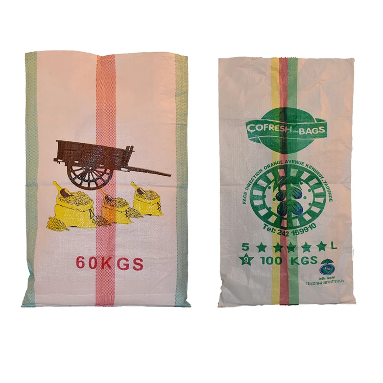 Factory Price White Plastic Polypropylene Sacks 25kg 50kg Sacks Laminated PP Woven Bags