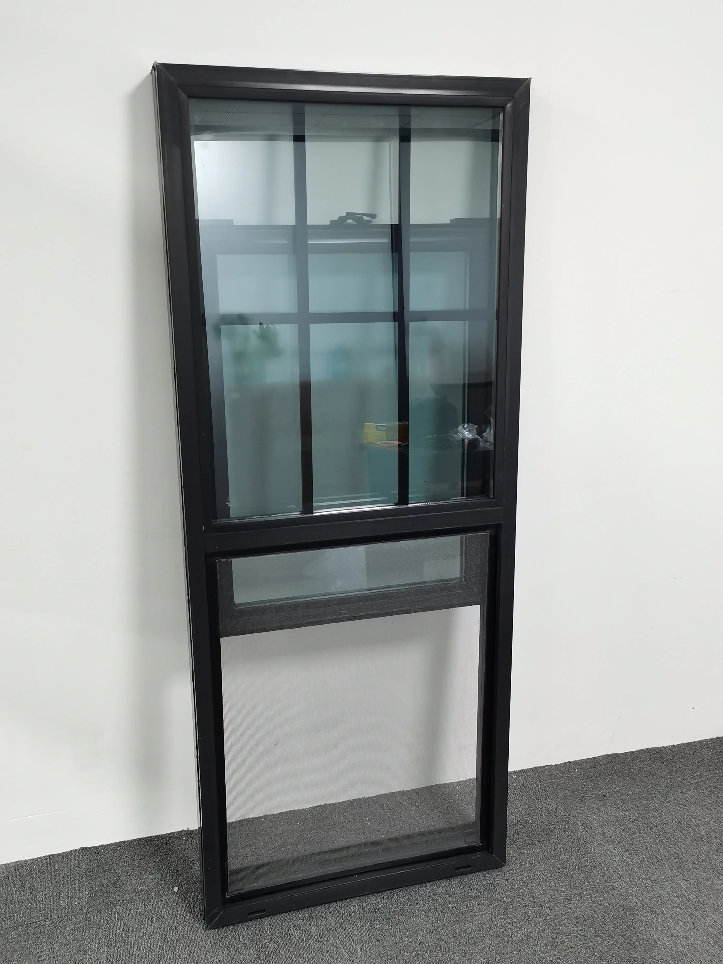 High quality Pvc window double glazed vinyl single hung window