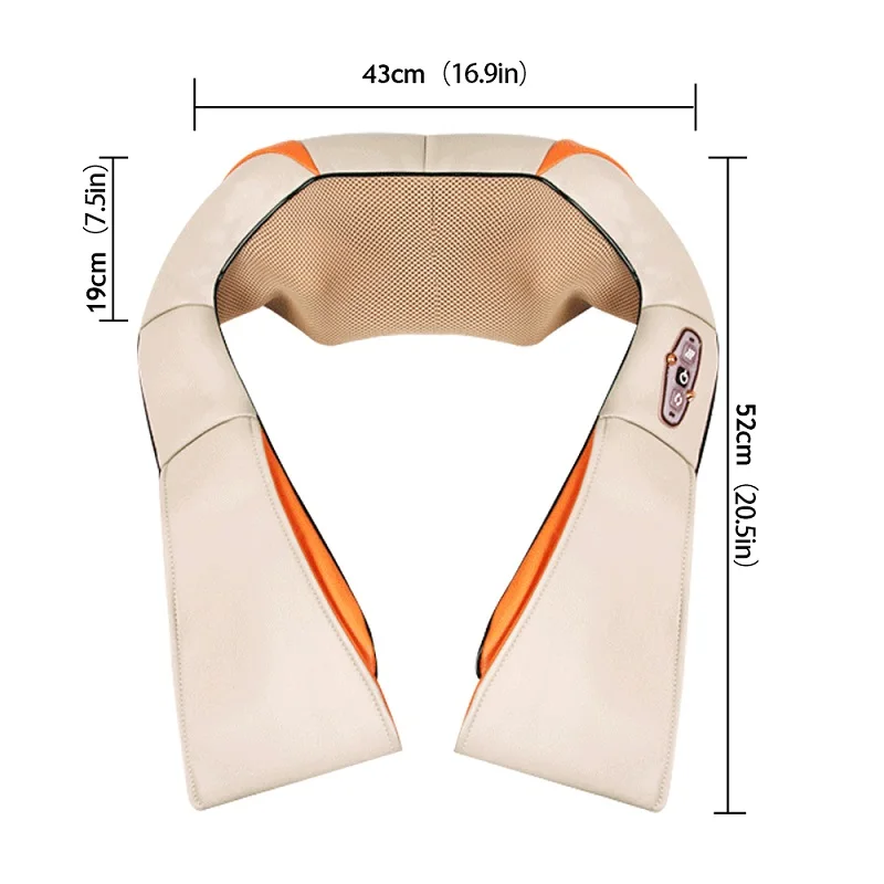 LUYAO Linen Cover Kneading Neck Shoulder Massager Back Massage Belt Massage Shawl